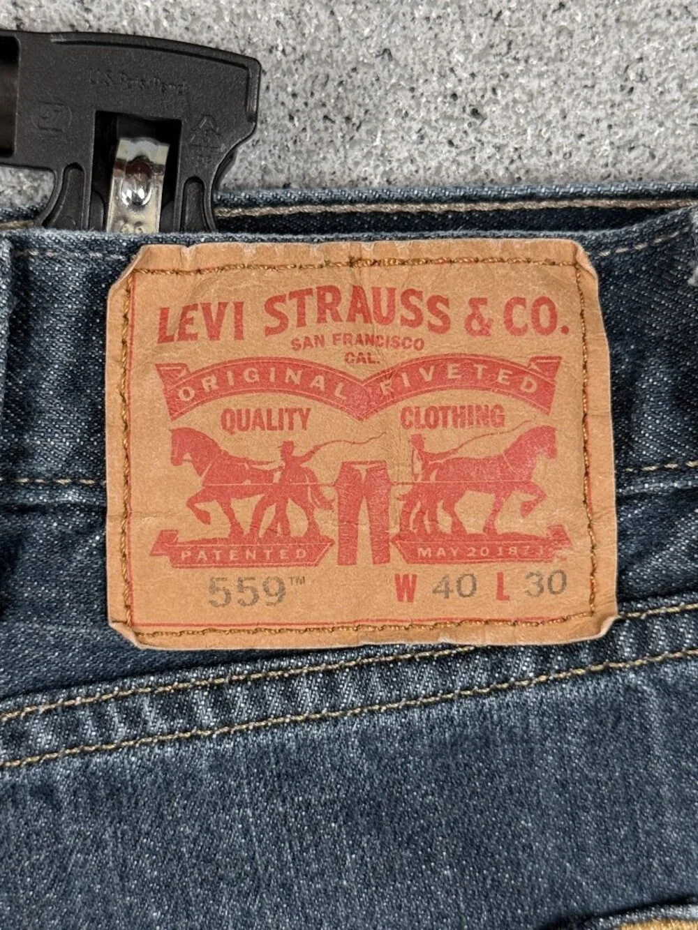 Levi's 559 Relaxed Straight Men's Jeans 40x30 Blue Work Casual Everyday Denim